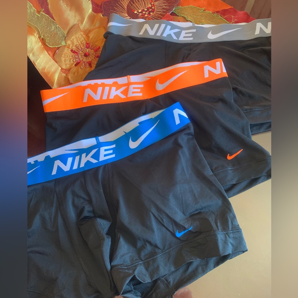 New Nike Dri-FIT Black Boxer Briefs (three pairs